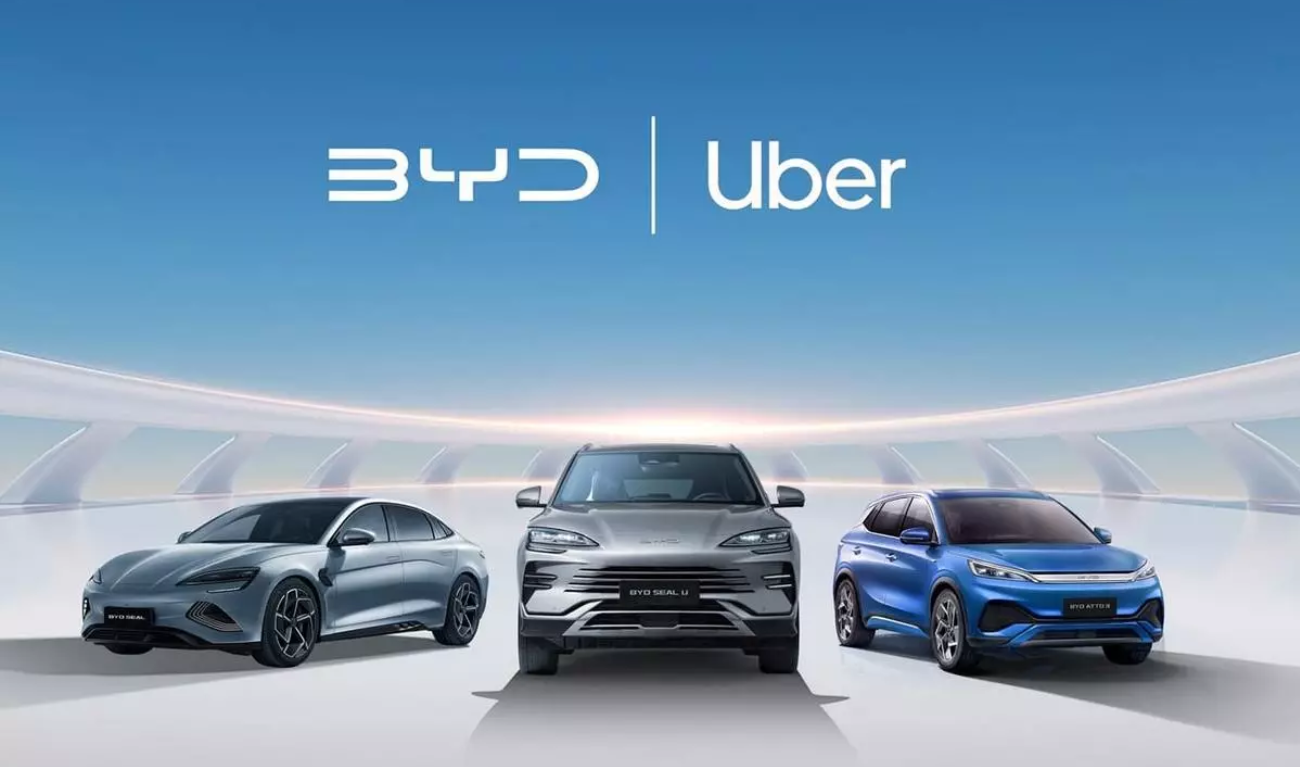 Uber заказал 100 000 электрокаров BYD вместо Tesla. 